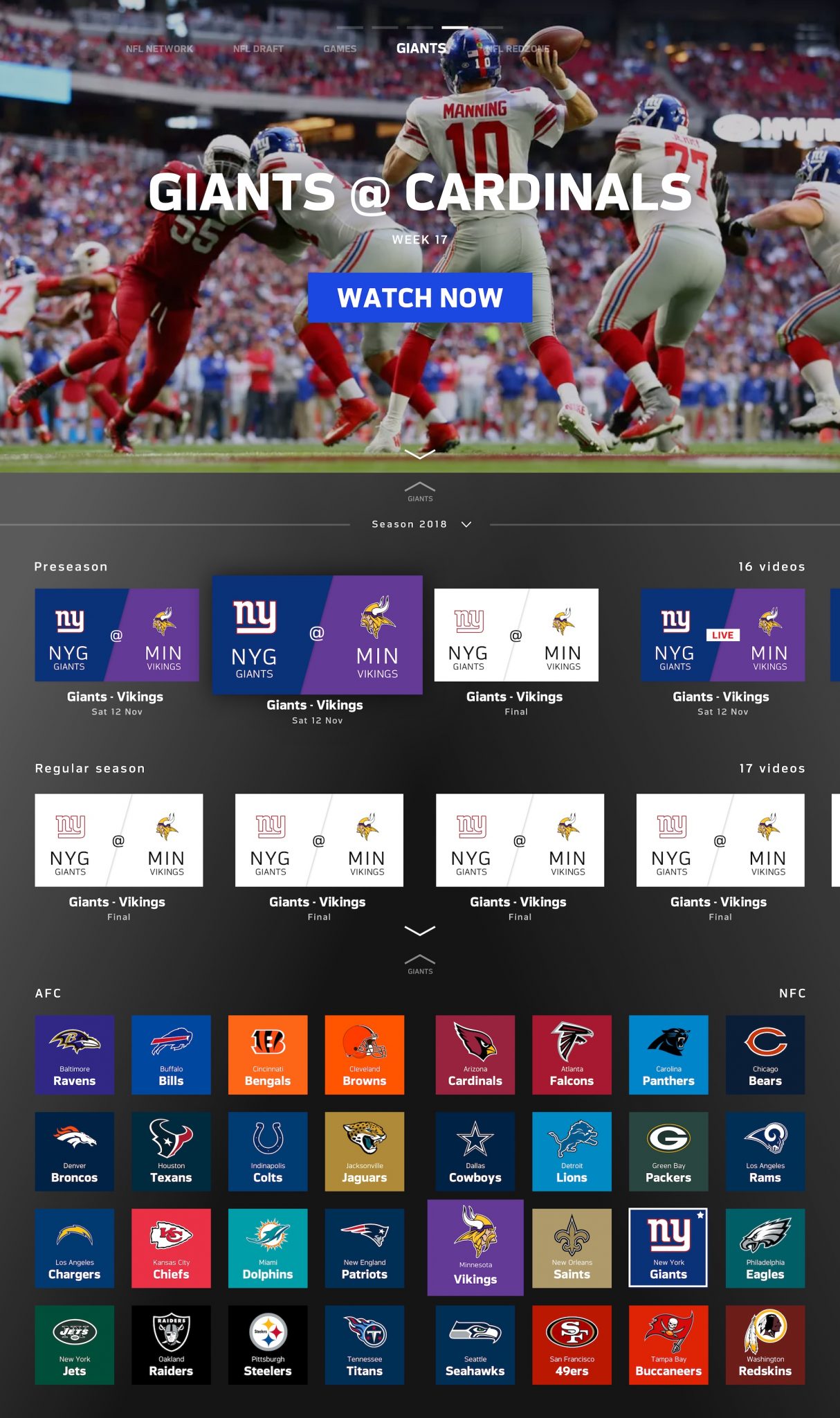 NFL Gamepass Alberto Conte